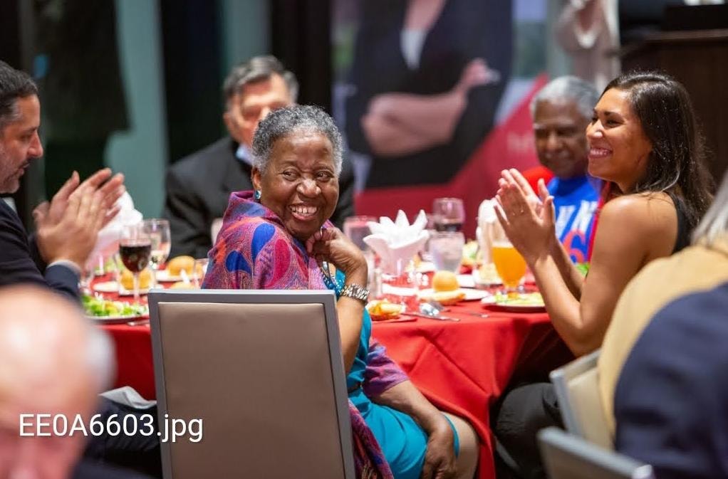 Delores Davis celebrating a milestone